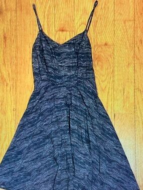 Old Navy Navy Striped Spaghetti-Strap Mini Dress